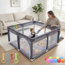 Baby Playpen – Playpen-Gray-01 – NEW in box