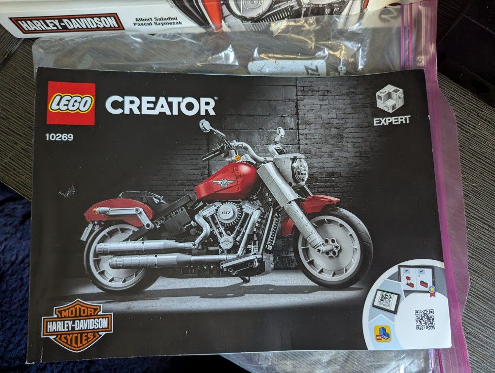 Lego Harley Davidson Fat Boy Complete Set!