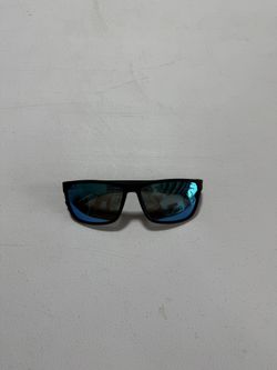 Black, Sunglasses Polarized Blue Lenses 