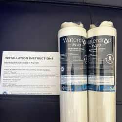 BRAND NEW Waterdrop Refrigerator Water Filters WDP-UKF8001 ~ Lot of 2