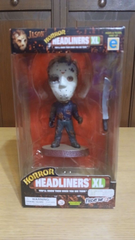Horror Headliners XL Jason Vorhees 6" Figure With COA Friday the 13th 1999 New 1876 Out Of 10,000