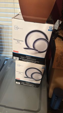 2 dinnerware sets
