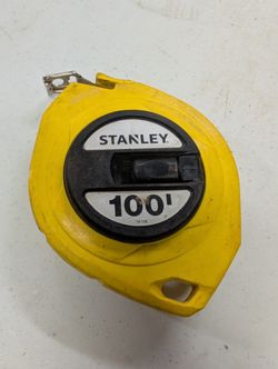 STANLEY Tape Measure 100' Yellow LongTape (34-106) USED


