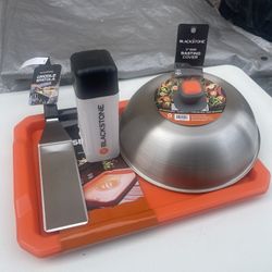 Blackstone Rectangle Griddle Serving Trays in Orange,