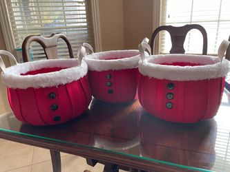 Holiday Home Decor 3 Pcs Baskets