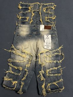 Stacked jeans Sz 34