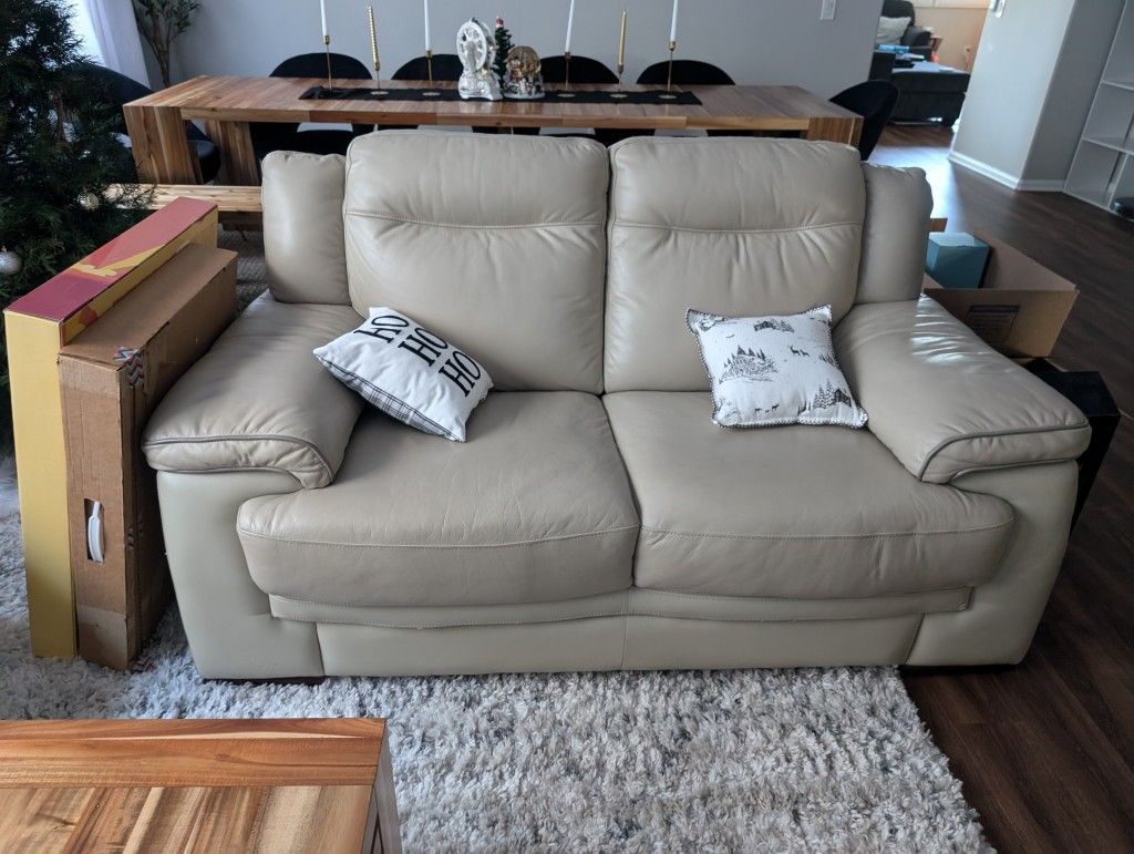 Leather Couch & Chair Set