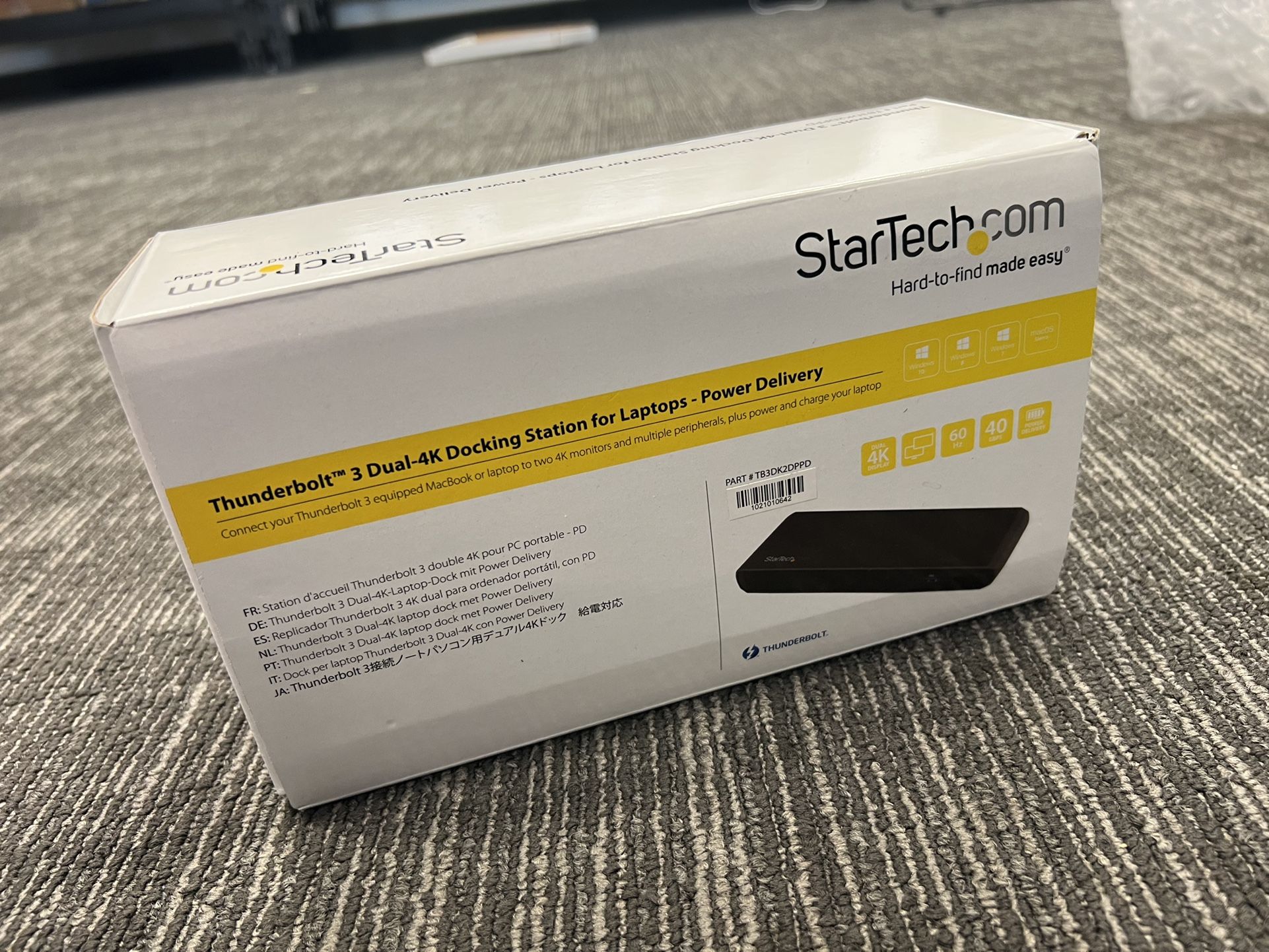 Startech Thunderbolt 3 Dock - Dual Monitor 4K