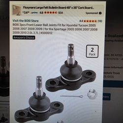 New front lower Ball joints Kia Hyundai