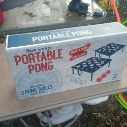 Rack'em Up Portable Pong Needs New Balls 