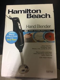 Hamilton Beach hand blender emulsifier brand new in box for Sale