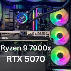 CHRISTMAS DEALS!! High End Gaming PC | Ryzen 9 7900X + RTX 5070 + 32GB DDR5 + 2TB NVMe | 360+ FPS on Fortnite 