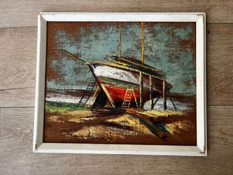Boho boat art work
