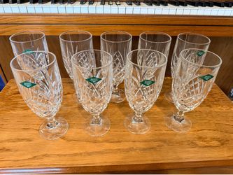 9 Shannon Crystal drinking glasses