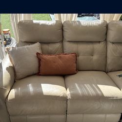 Leather Sofa With Recliners