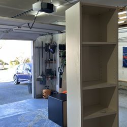 Tall bookshelf storage