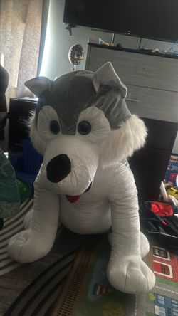 Husky large plush