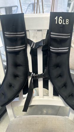 16 LB Weighted Vest – Adjustable Straps & Reflective Trim