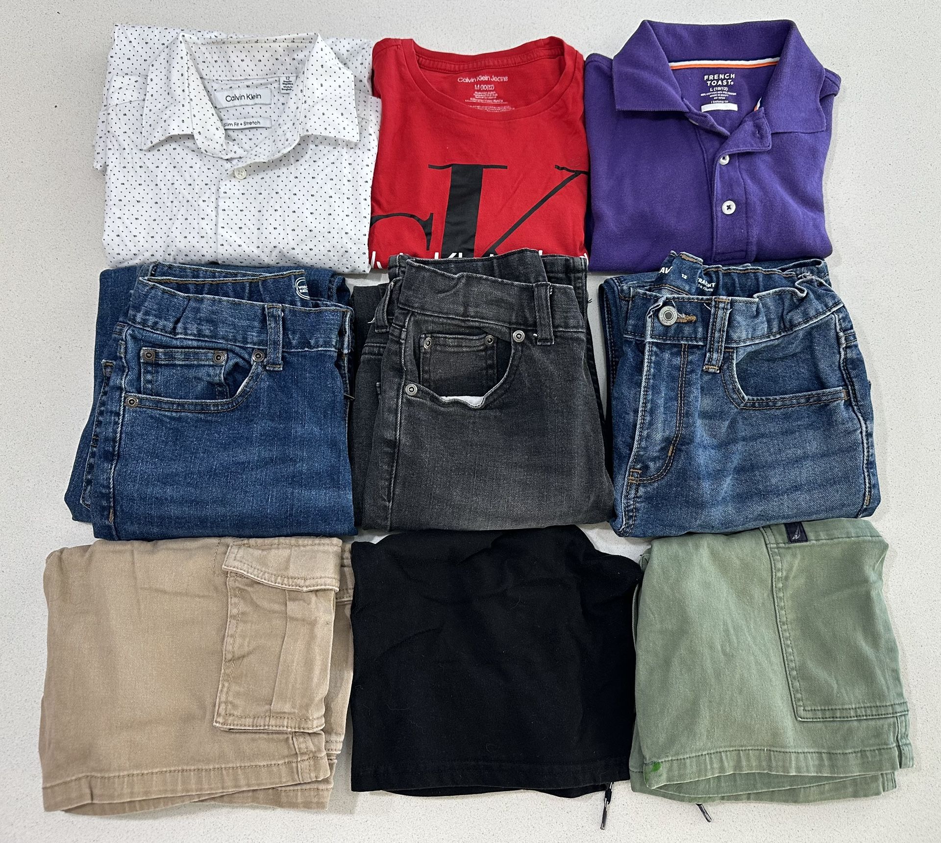 Bundle Boy Clothing Size 12, Calvin Klein, Wonder Nation, Nautica, Old Navy, etc