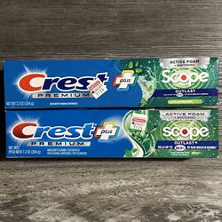 Crest Premium Plus Scope Toothpaste 7.2 Oz $3.50 Each