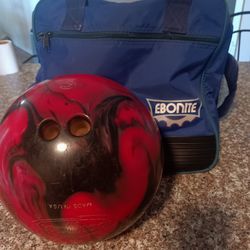 Bowling Ball With Bowling Bag
