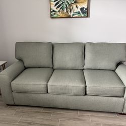  Austin Green Fabric Sofa Pull Out bed