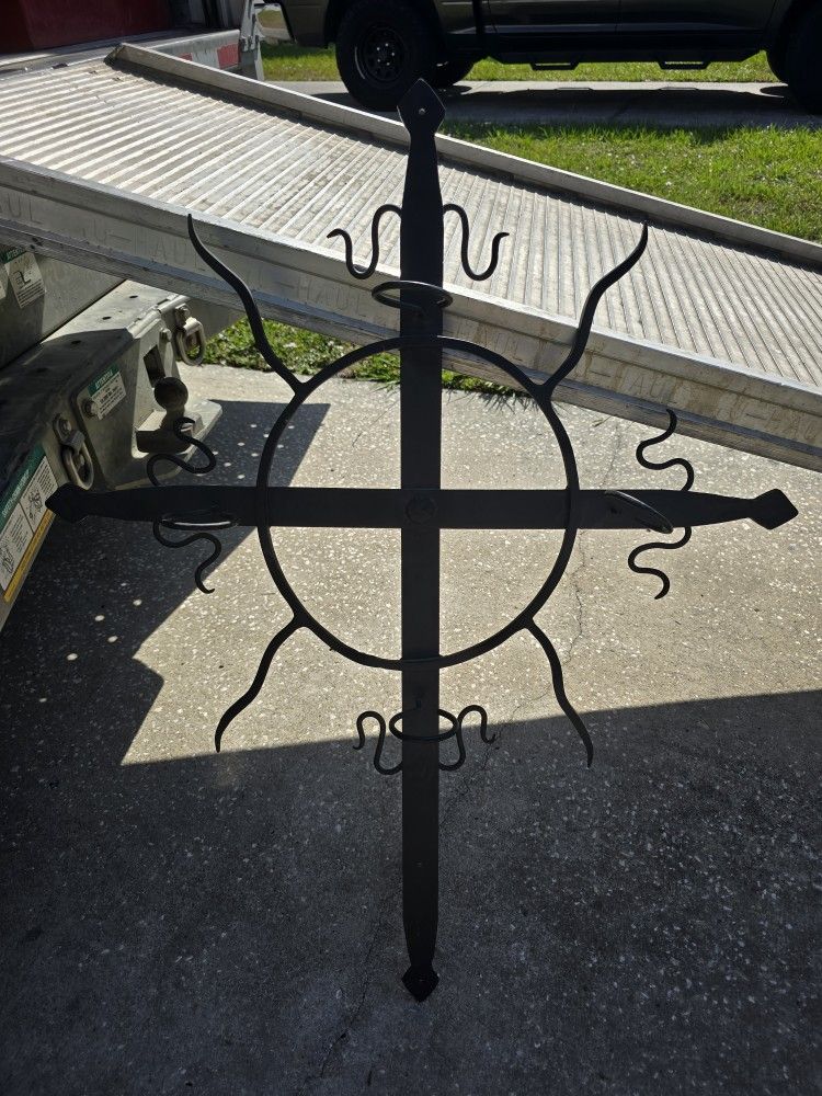 Decorative Wrought Iron Wall Candle Holder