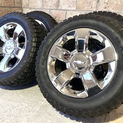 Chevy LTZ OEM 20s Wheels On 33s Tires.