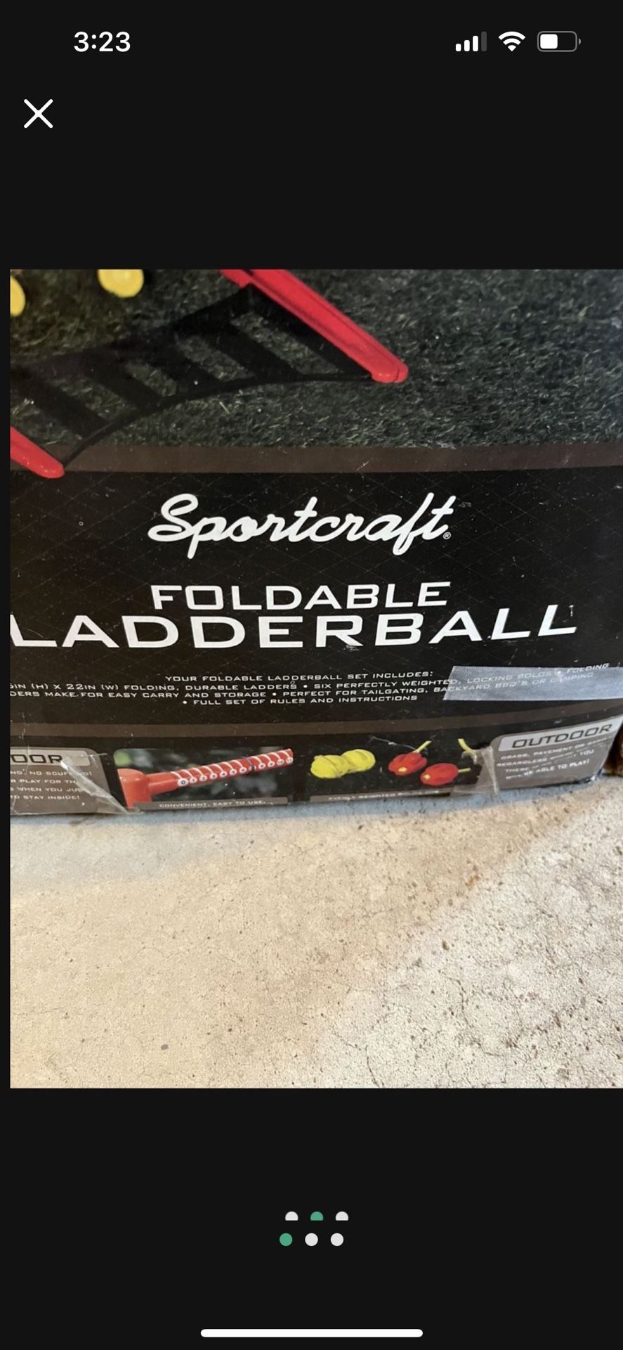 Ladderball (foldable & like brand new) 20.00 dollars!