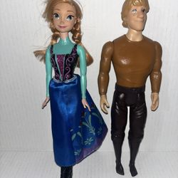 Disney Frozen Elsa and kristoff dolls