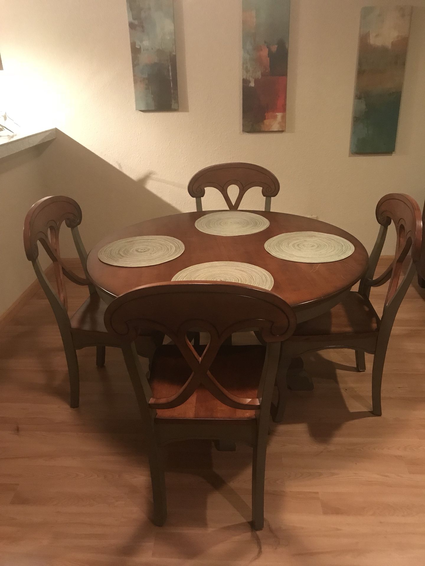 Pier 1 Marchella Collection Sage/Brown dining set