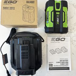EGO 56v 2.5AH Battery + Charger - NEW