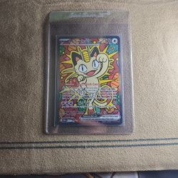 Meowth ex 121/088 ENGLISH Special Illustration Rare - Perfect Order SIR Pokemon