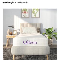 NapQueen 8 Inch Twin Size Mattress, Bamboo Charcoal Memory Foam Mattress