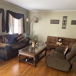 Living Room Set Two Couches With The Pillows 