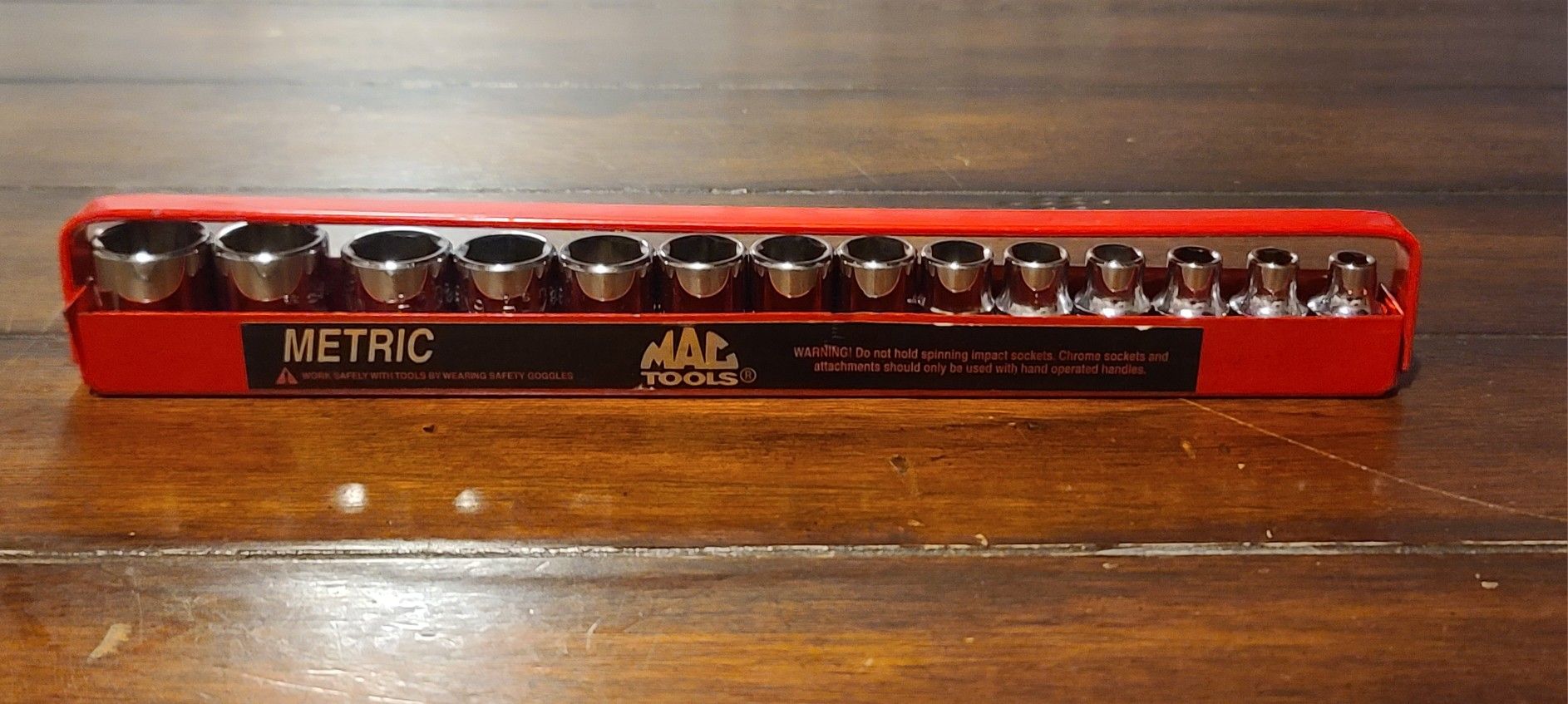 Mac Tools SXM146TR 14‑pc 3/8″ Drive Metric Socket Set – Like New