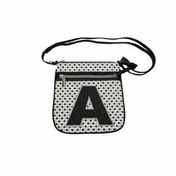 Justice Letter A Sparkly Crossbody Bag New