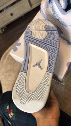 Air Jordan retro 4s forget me not with flowers