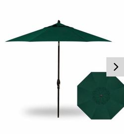 Brand New 9 FT Forest Green Patio Umbrella – Outdoor Shade