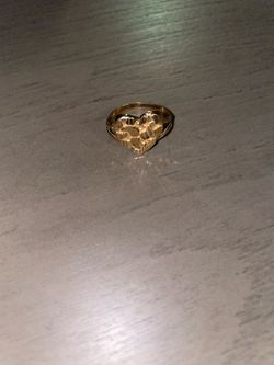 Gold nugget ring