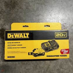 NEW Dewalt Battery and Charger 20v 6 Ah