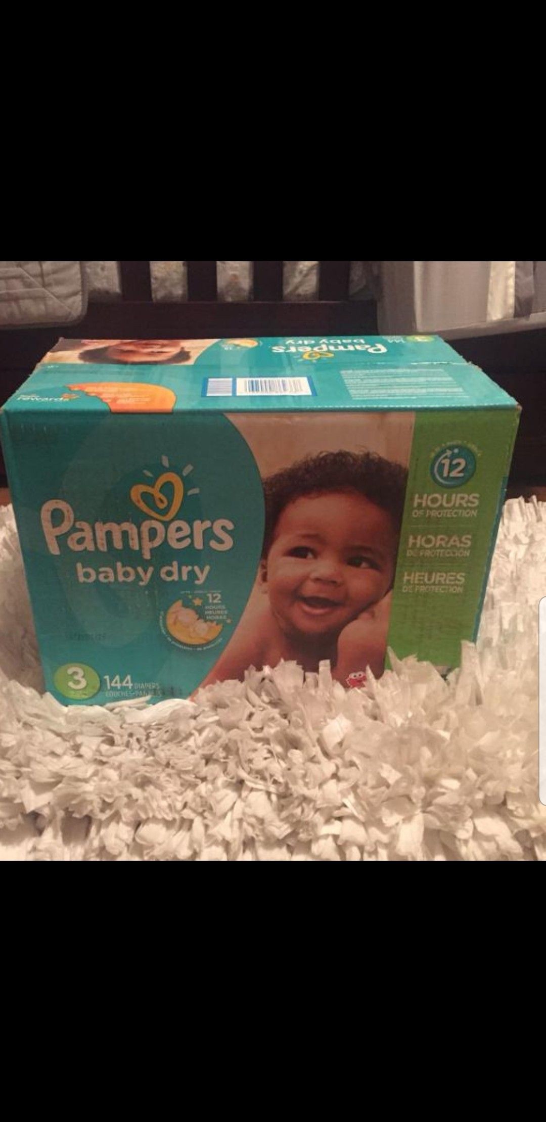 Pampers - size 3 - 144 count 4 boxes