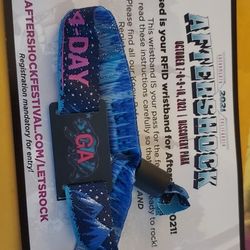 Aftershock 4 Day Wristband 