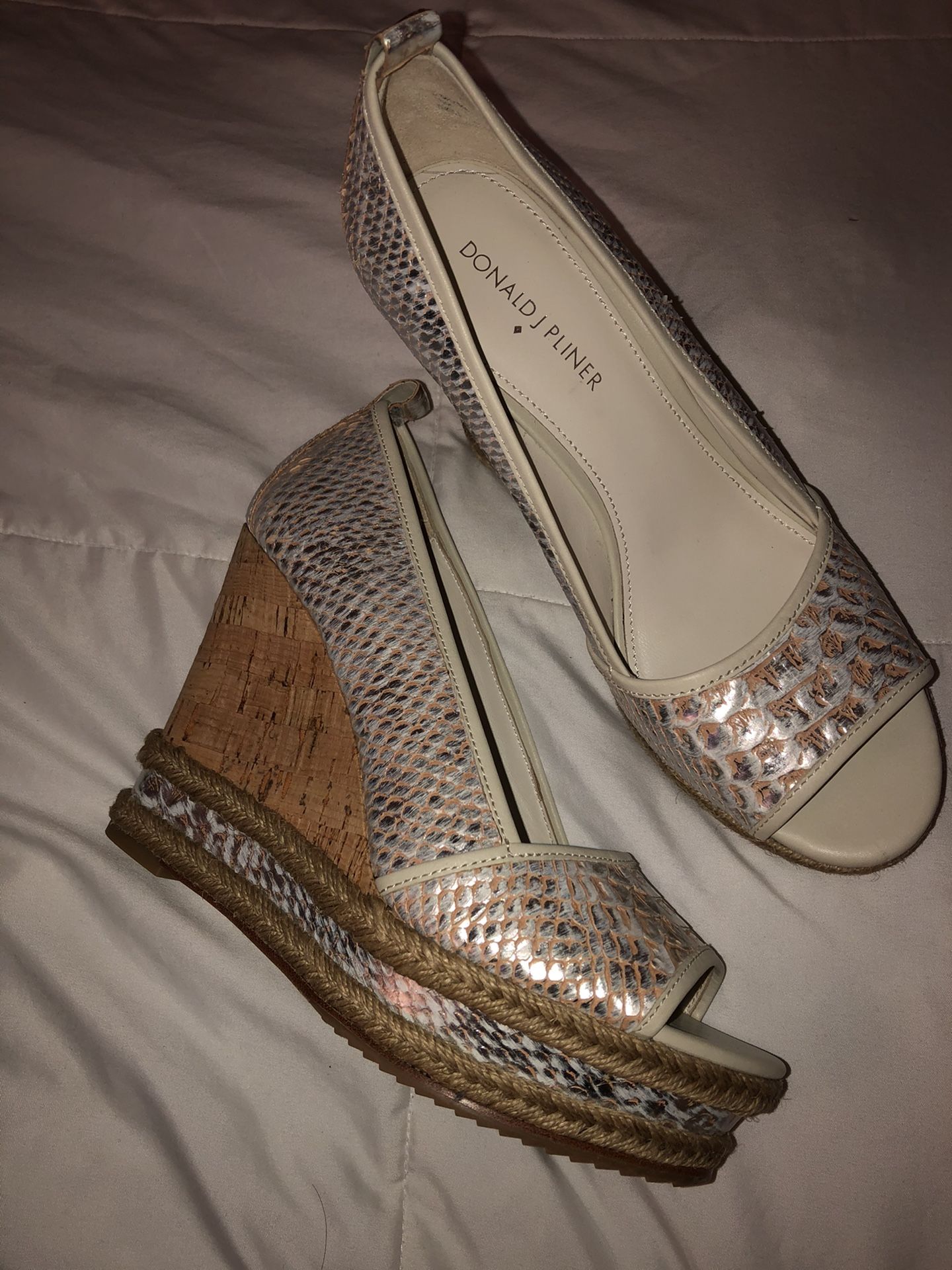 Wedge heels: Donald J Pliner