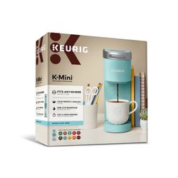 Keurig K-Mini Plus Single Serve K-Cup Pod Coffee Maker, Misty Green New