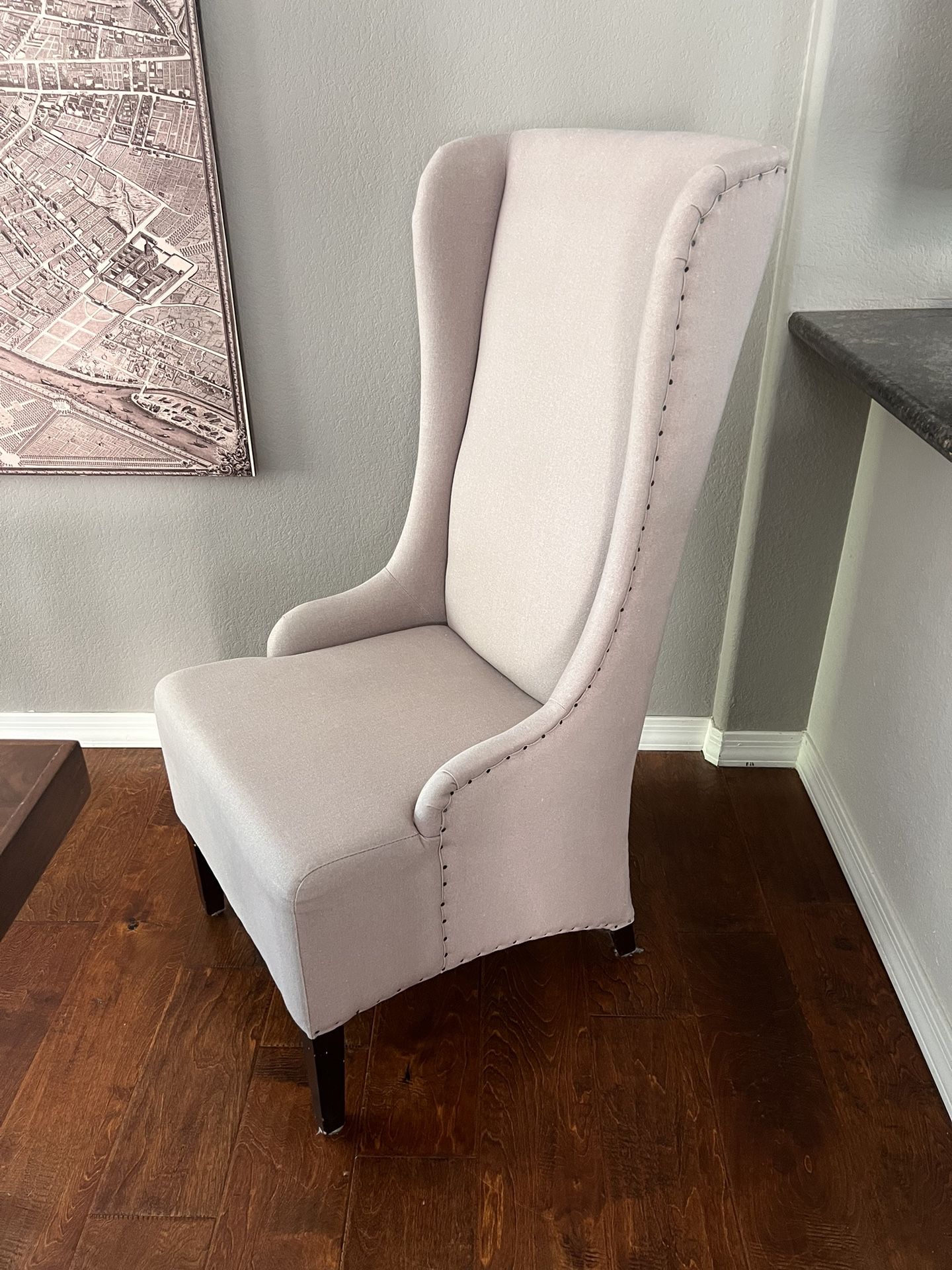 Set Of Two Wingback Dining Room Chairs