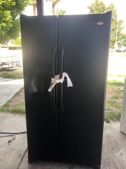Black fridge