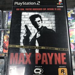 Max Payne Ps2 $20 Gamehogs 11am-7pm