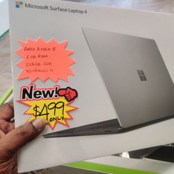 Microsoft Surface Laptop 4 Brand New Sealed Box - Microsoft Ryzen Special Edition,8gb Ram 256gb SSD, Win 11. It's still on plastic wrapping. 