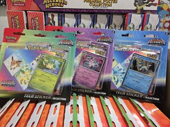 Prismatic Evolutions Tech Sticker Collection (Leafeon, Glaceon, or Sylveon)